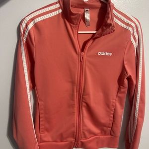 Adidas Pink Zip Up Sweater/Track Jacket Women’s Size Extra Small